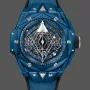 Hublot Big Bang Sang Bleu 418.EX.5107.RX.MXM21 Replica - Blaues Zifferblatt Keramik