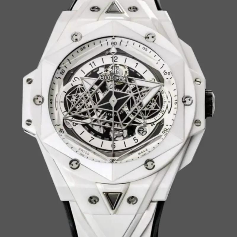 Hublot Big Bang Sang Bleu 418.HX.2001.RX.MXM21 Replica - Weisses Zifferblatt Keramik
