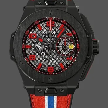 Hublot Big Bang Ferrari 401.CX.1123.VR Replica - Lederarmband Karbonfaser