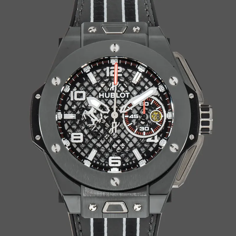 Hublot Big Bang Ferrari 401.FX.1123.VR Replica - Lederarmband Keramik