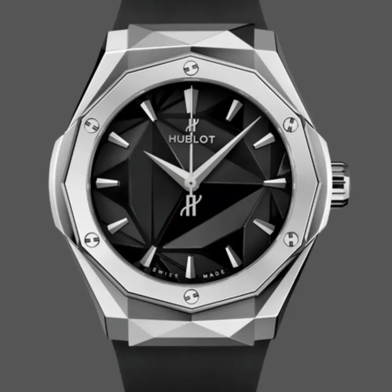 Hublot Classic Fusion Orlinski Titanium 550.NS.1800.RX.ORL19 Replica - Schwarzes Zifferblatt