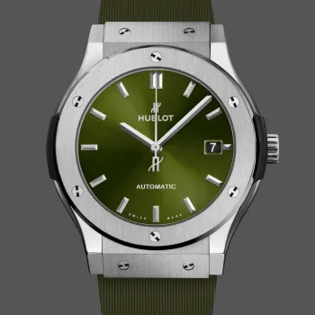 Hublot Classic Fusion Titanium Green 542.NX.8970.RX Replica - Gruenes Zifferblatt