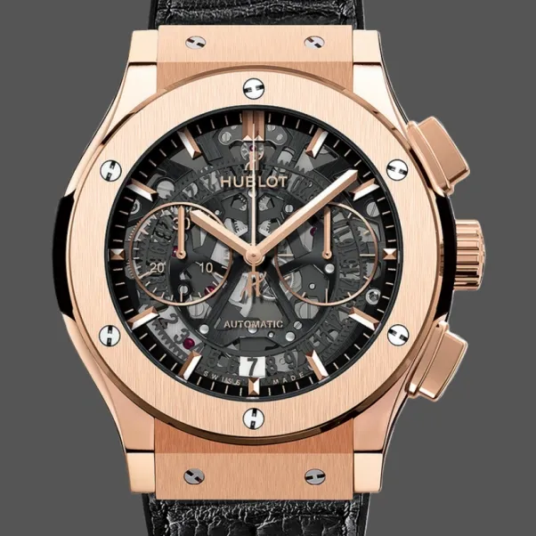 Hublot Classic Fusion Aerofusion Chronograph 525.OX.0180.LR Replica - Lederarmband Bicolor
