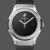 Hublot Classic Fusion 542.NX.1270.RX.MDM Replica - Schwarzes Zifferblatt Kautschukarmband