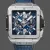 Hublot Square Bang Unico Titanium Blue 821.NX.5170.RX Replica - Kautschukarmband Titan
