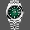 Rolex Datejust 126300 Wimbledon 126300 Replica - Gruenes Zifferblatt Jubilee-Armband