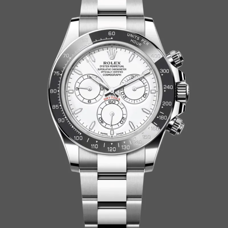 Rolex Daytona 126502 126502 Replica - Weisses Zifferblatt Oyster-Armband