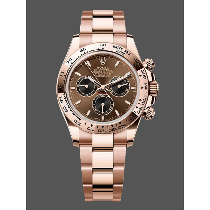 Rolex Cosmograph Daytona 126505 Replica - Schokoladenbraunes Zifferblatt Tachymeter-Luenette
