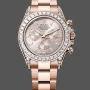 Rolex Cosmograph Daytona Unisex 126595TBR Replica - Rosa Zifferblatt Diamantluenette