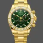 Rolex Daytona 116568BR Replica - Gruenes Zifferblatt Diamantluenette