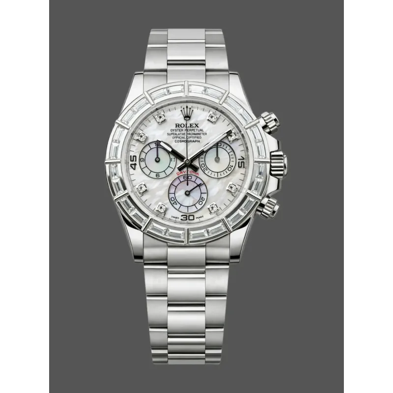 Rolex Daytona Cosmograph 116589BR Replica - Perlmutt-Zifferblatt Diamantluenette