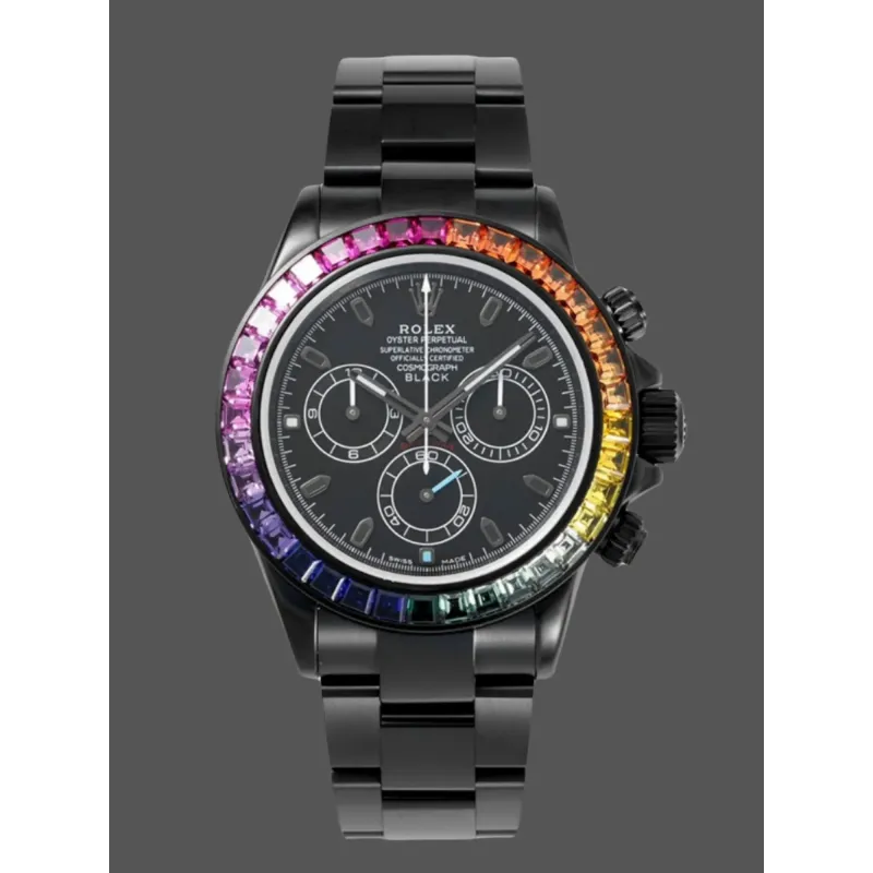 Rolex Daytona 116520 Replica - Schwarzes Zifferblatt Oyster-Armband
