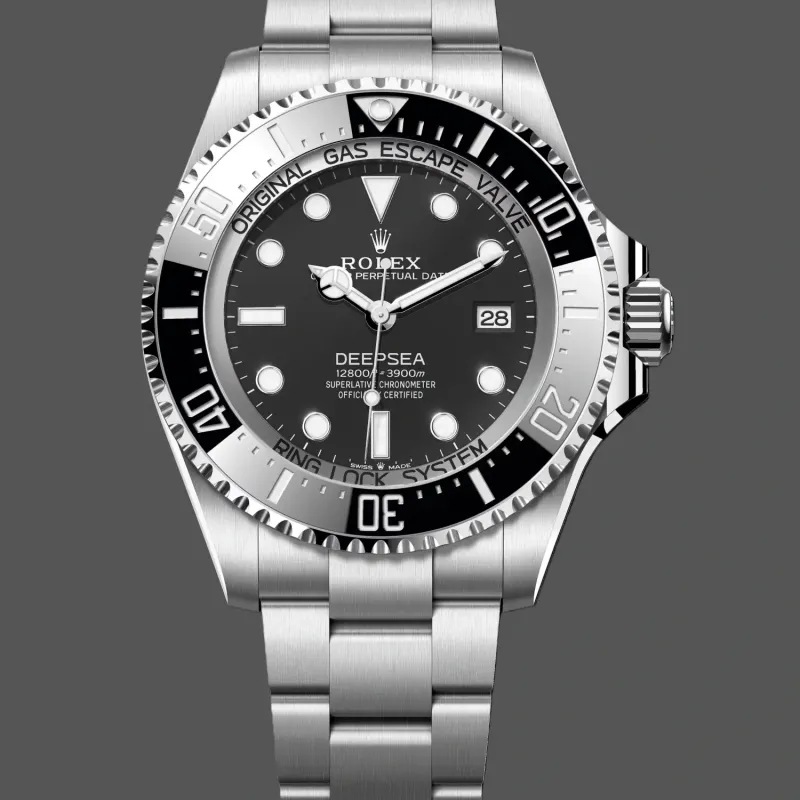 Rolex Sea-Dweller Deepsea 136660 Replica - Schwarzes Zifferblatt Oyster-Armband