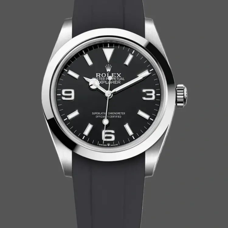 Rolex Explorer 224270 Replica - Schwarzes Zifferblatt Oyster-Armband