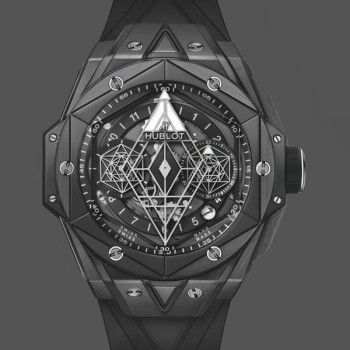 Replica 418.CX.1107.RX.MXM22 Hublot Big Bang Sang Bleu II Black Magic