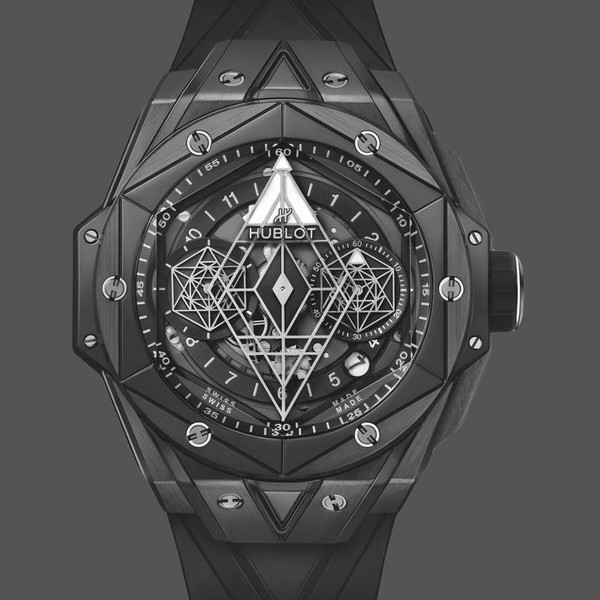 Replica 418.CX.1107.RX.MXM22 Hublot Big Bang Sang Bleu II Black Magic Sammlerstück