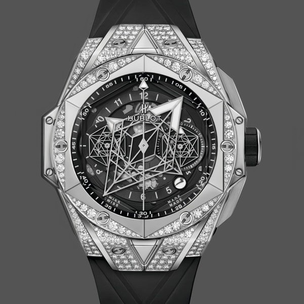 Replica 418.NX.1107.RX.1604.MXM20 Hublot Big Bang Sang Bleu II Titan Pave Uhren Alltagsfreundlich