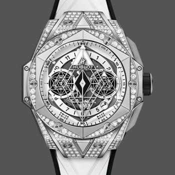 Replica 418.NX.2001.RX.1604.MXM20 Hublot Big Bang Partnerships Sang Bleu II Titan Diamant Uhren