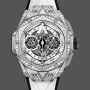 Replica 418.NX.2001.RX.1604.MXM20 Hublot Big Bang Partnerships Sang Bleu II Titan Diamant Uhren