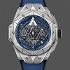 Replica Hublot Big Bang Sang Bleu II Titanium 418.NX.5107.RX.MXM20 Kompromisslose Präzision
