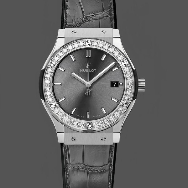 Replica Hublot Classic Fusion 581.NX.7071.LR.1104 33mm Grey Lady Replica Uhr Perfekte Damen Uhr