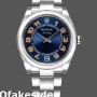 Replica Rolex Oyster Perpetual Air-King 114200 Konzentrisches blaues Zifferblatt 34mm Unisex Replica Uhren