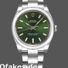 Replica Rolex Oyster Perpetual Air-King 114200 Olive Green Index Dial 34mm Unisex Replica Uhren