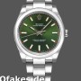 Replica Rolex Oyster Perpetual Air-King 114200 Olive Green Index Dial 34mm Unisex Replica Uhren