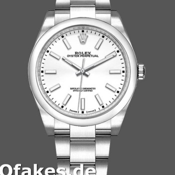Replica Rolex Oyster Perpetual Air-King 114200 White Index Dial 34mm Unisex Replica Uhren