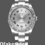 Replica Rolex Oyster Perpetual Air-King 114234 Silver Roman Diamond Dial 41mm Replica Uhren