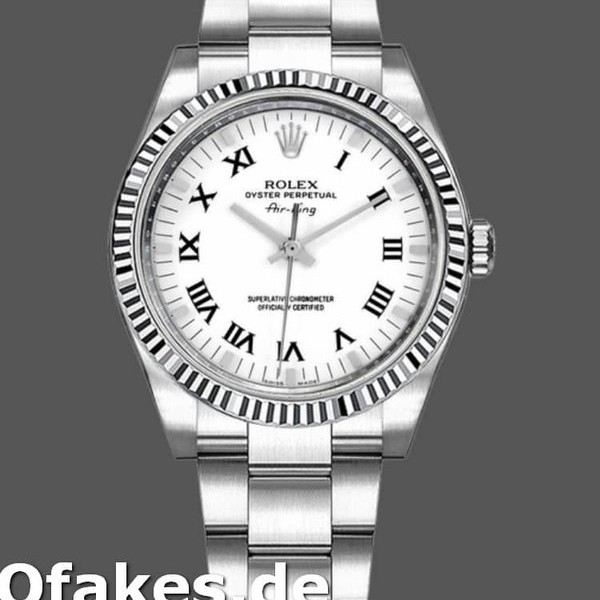 Replica Rolex Oyster Perpetual Air-King 114234 White Dial 34mm Unisex Replica Uhren