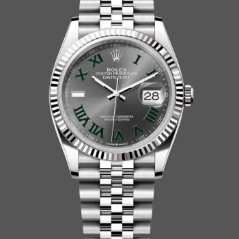 Replica Rolex Datejust 126234 Slate Grey Wimbledon Zifferblatt 36MM Unisex Replica Uhren