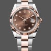 Replica Rolex Datejust 126331 0003 Chocolate Diamond Oyster 41mm Steel Uhren