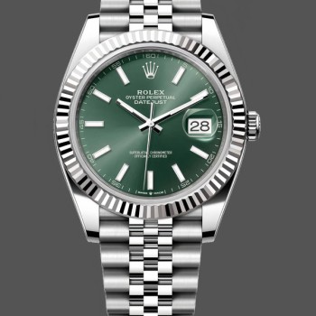 Replica Rolex Datejust 126334 0028 41 Oystersteel und Weißgold Herrenuhr