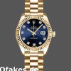 Replica Rolex Datejust 179178 Blue Diamonds Dial Gelbgold 26MM Lady Replica Uhren