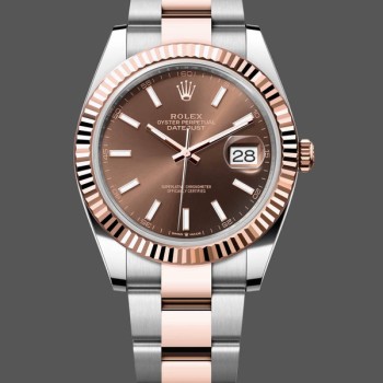Replica Rolex Datejust 41 Everose Gold Automatic 126331 0001 Chocolate Herrenuhr