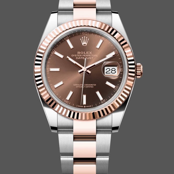 Replica Rolex Datejust 41 Everose Gold Automatic 126331 0001 Chocolate Herrenuhr