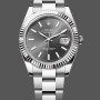 Replica Rolex Datejust 41 White Gold Fluted Bezel Slate Dial Oyster M126334 0013 Herrenuhr