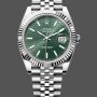 Replica Rolex Datejust 41mm Stainless Steel 126334 0030 Mint Green Dial Fluted Jubilee