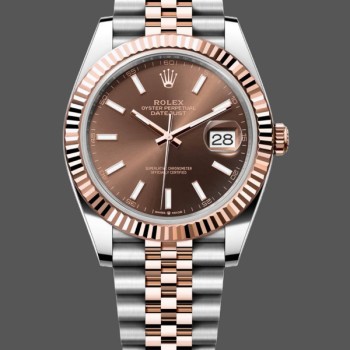 Replica Rolex Datejust Automatic Rose Gold & Steel Uhr m126331 0002