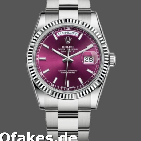 Replica Rolex Day-Date 118239 Cherry Dial Weißgold 36mm Lady Replica Uhren