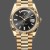 Replica Rolex Day-Date 228238 Black Diamond Dial Fluted Bezel 40mm Herren Replica Uhren