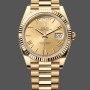 Replica Rolex Day-Date 228238 Champagne Roman Dial Fluted Bezel 40mm Herren Replica Uhren