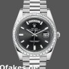 Replica Rolex Day-Date 228396TBR Black Dial Diamond Bezel 40mm Herren Replica Uhren