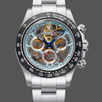 Replica Rolex Daytona Artisans De Geneve Carbon Fiber Bezel Colorful Skeleton Dial 116500LN