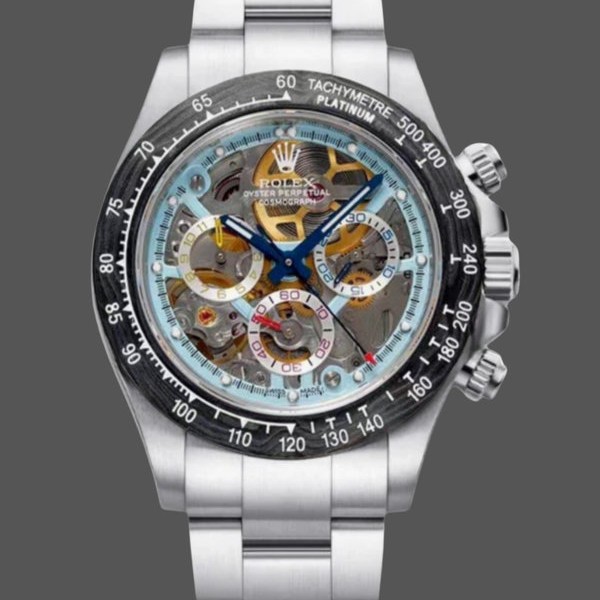 Replica Rolex Daytona Artisans De Geneve Carbon Fiber Bezel Colorful Skeleton Dial 116500LN