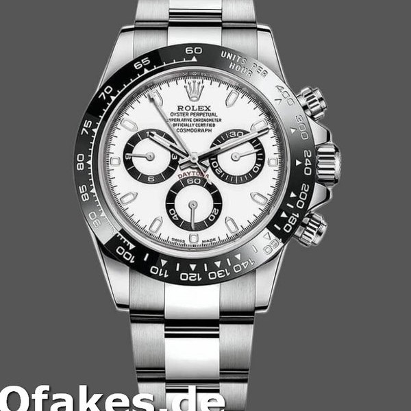 Replica Rolex Cosmograph Daytona 116500LN Edelstahl Weißes Zifferblatt 40mm Herren Replica Uhren