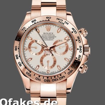 Replica Rolex Cosmograph Daytona 116505 Oyster Armband Rose Ivory Zifferblatt 40mm Herren Replica Uhren