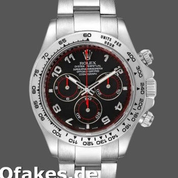 Replica Rolex Cosmograph Daytona 116509 Black Arabic Dial White Gold 40MM Herren Replica Uhren