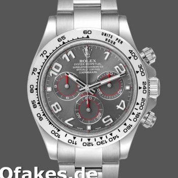 Replica Rolex Cosmograph Daytona 116509 Gray Arabic Dial White Gold 40MM Herren Replica Uhren
